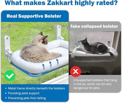 Zakkart Foldable Cat Hammock for Window - Image 2