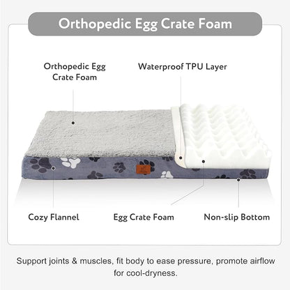 Waterproof Orthopedic Dog Bed for Extra Large Dogs 41x27x4 Inch - Image 2
