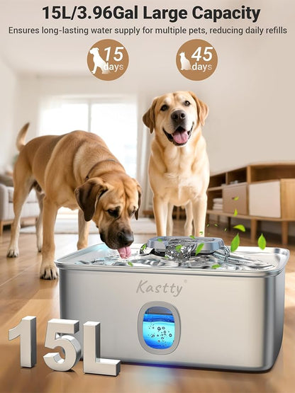 Kastty 4 Gal Dog Water Fountain - Image 2