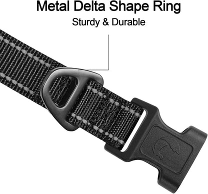 Joytale Reflective Dog Collar, Soft Neoprene Padded Breathable Nylon Pet Collar - Image 3