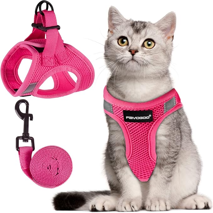 FAYOGOO Cat Harness, Cat Leash and Harness Set by FAYOGOO