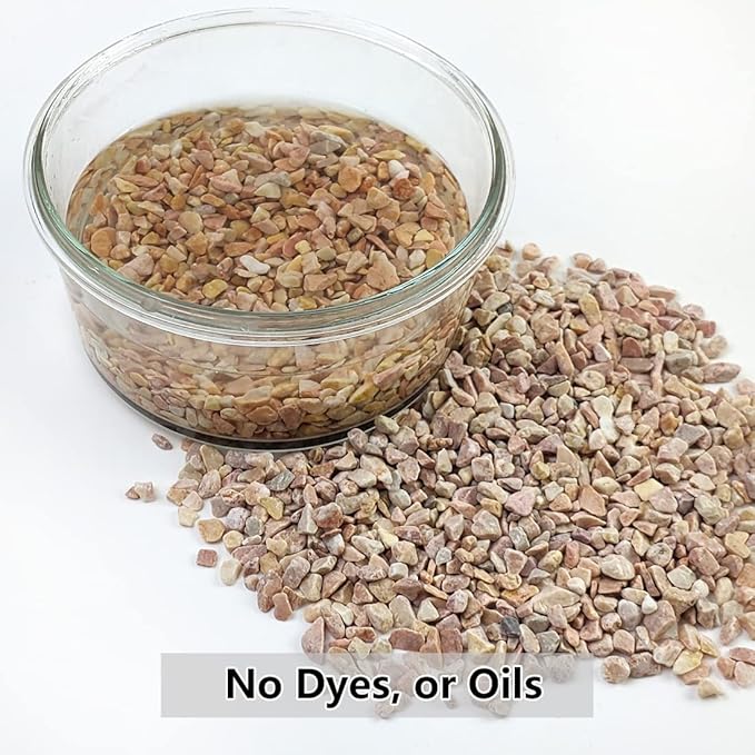 5LB Succulent and Cactus Gravel Pebbles, 1/5 Inch Natural Decorative Polished - Image 3