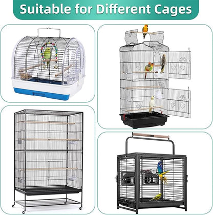 Bird Cage Seed Catcher, Seed Catcher Guard Net Cover, Parrot Nylon Mesh Net - Image 6