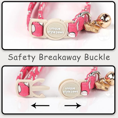 Unique style paws 2 Pack Valentine's Day Kitten Collar Breakaway - Image 4