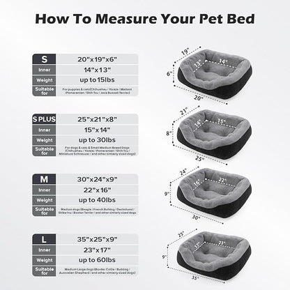 INVENHO Dog Bed Medium Size, Orthopedic Warming Soft Calming Sleeping Durable - Image 5