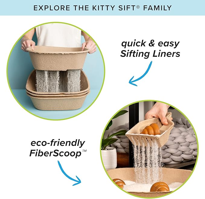Kitty Sift Disposable Cat Litter Box Large, Durable Portable - Image 10