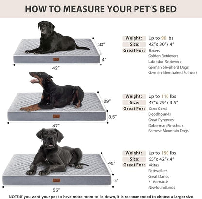 WNPETHOME Orthopedic Waterproof Extra Large Dogs Bed - Image 6