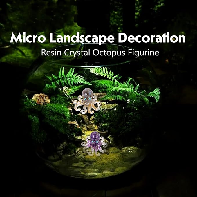 Octopus Decor Aquarium Decorative Resin Glass - Image 5