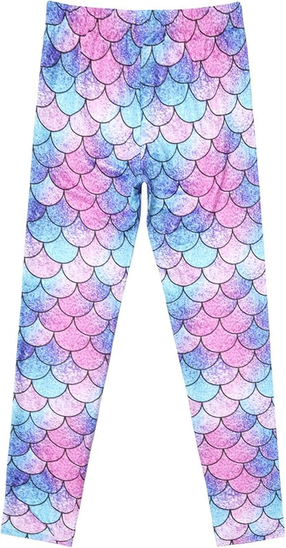Girl Unicorn Leggings Kid Rainbow Print Legging Tights Trousers Slim Long Pants - Image 2