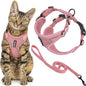 Voyager Escape-Proof Step-in Lock Cat Harness & 5ft Neoprene-Handle Leash Set by BestPetSuppliesLLC