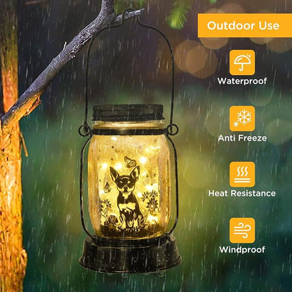 Chihuahua Gifts for Women/Men Chihuahua Solar Lanterns Dog Mom Birthday Dog - Image 3