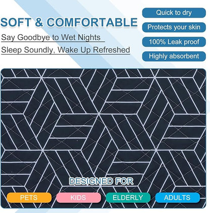 OUTCREATOR® Washable Bed Pads 34" x 36", Incontinence Mattress Protector - Image 5