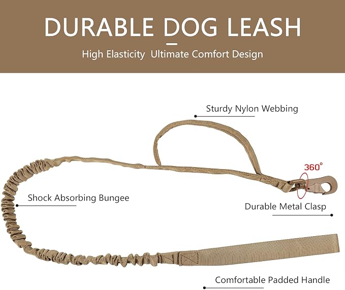 DAGANXI Tactical Dog Collar, Adjustable Military Training Nylon Dog Collar - Image 5