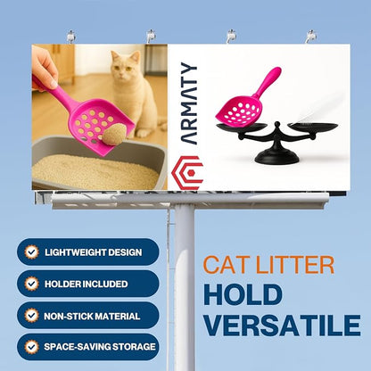 Small cat Litter Scooper with Holder: Perfect - Image 4