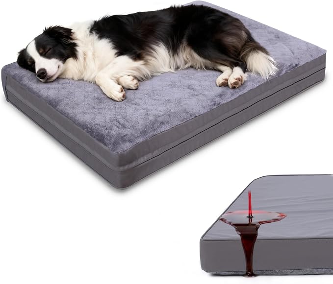 Waterproof Large Dog Bed by WAYIMPRESS