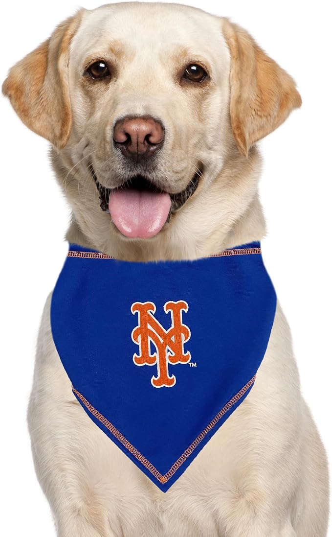 Pets First MLB New York Mets TIE Bandana, Small/Medium. Dog Bandana Scarf Bib - Image 5