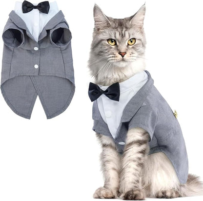 QBLEEV Cat Tuxedo Suit, Cat Halloween Costumes by QBLEEV