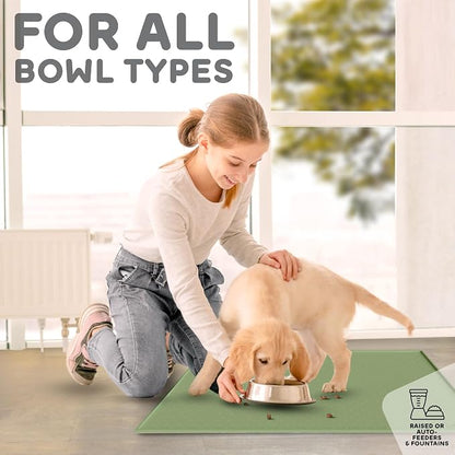 Dog Food Mat - Raised Edges Dogs Mat - Image 6