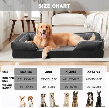 INVENHO Orthopedic Dog Beds Large Sized, XL Egg-Crate Foam Dog Couch - Image 7