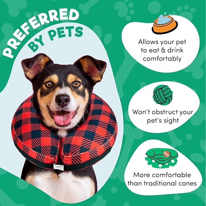 BENCMATE Inflatable Dog Cone Collar Alternative, Soft Dog Cone - Image 5