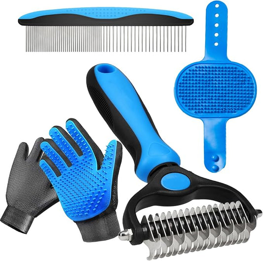 4 Pack Pet Grooming Kit by NVNAN