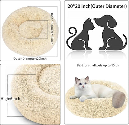 Cat Beds for Indoor Cats, 20 Inch Dog Bed for Small Melium Large Dogs, - Image 5