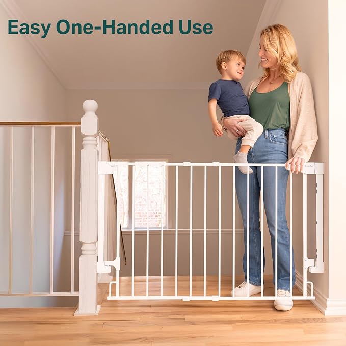 Cumbor 2 Pack 29.2-43" No Bottom Bar Baby Gate - Image 9