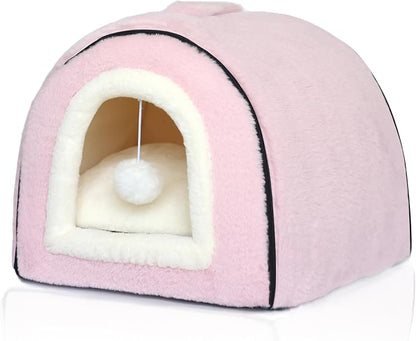 Cat Bed for Indoor Cats，Foldable cat cave，Anti-Slip & Water-Resistant by Unknown