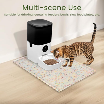 Ptlom Dog Food Mat Anti-Slip Dog Bowl Mats - Image 7
