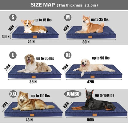 Patas Lague Orthopedic Dog Bed for Small Dogs 20''X15'', Soft Waterproof Egg - Image 5