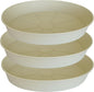 3 Pack of 25 26 inch Plant Saucer, 4.2" Depth, Large Deep Plastic Flower by Bleuhome