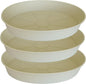 3 Pack of 20 22 inch Plant Saucer, 3.6" Depth Tray, Large Deep Garden Plastic by Bleuhome