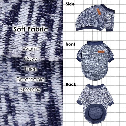 1 Pc Dog Sweaters for Small Dogs Girl Boy Winter Fleece Clothes Warm Soft Dog - Image 4