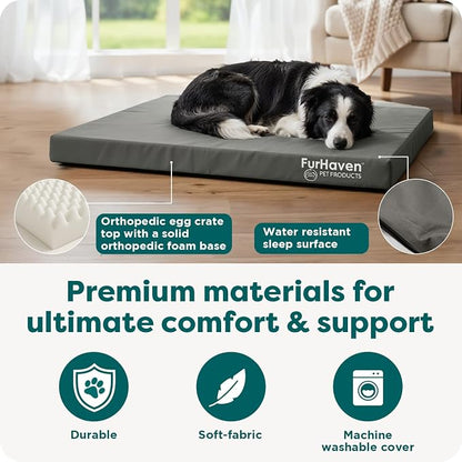 FurHaven Water-Resistant Orthopedic Dog Bed - Image 5