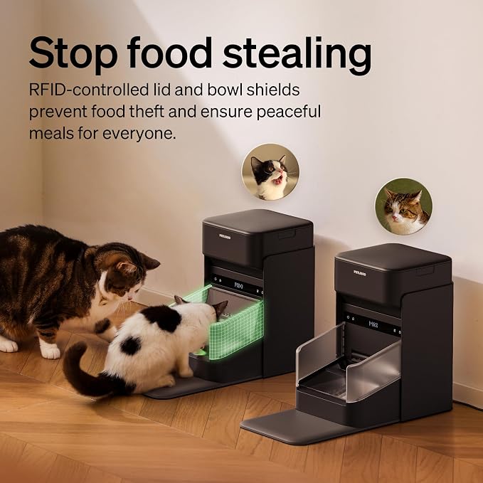 PETLIBRO RFID Cat Feeders for 2 Cats, Collar Sensor for Personalized Meals - Image 4