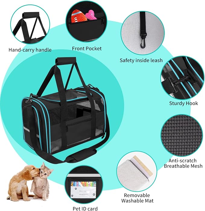 Cat Carrier Pet Carrier Airline Approved - Image 5