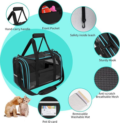 Cat Carrier Pet Carrier Airline Approved - Image 5