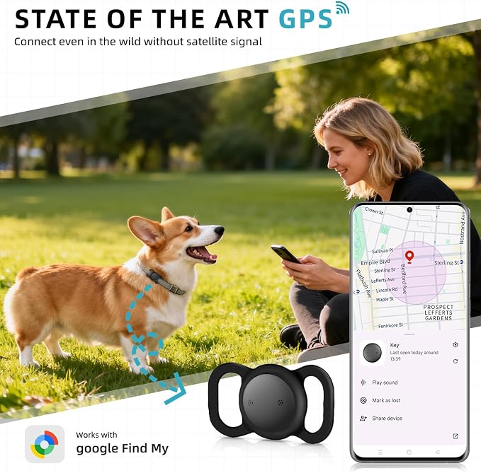 1 Pack Android GPS Dog Collar, Mini Dog GPS Tracker, Smart Pet Activity Tracker - Image 2