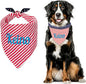 Personalized 4th of July Dog Bandana Embroidered Name Custom Neckwear Dog Scarf by Ulicoprofessionalpersonalized