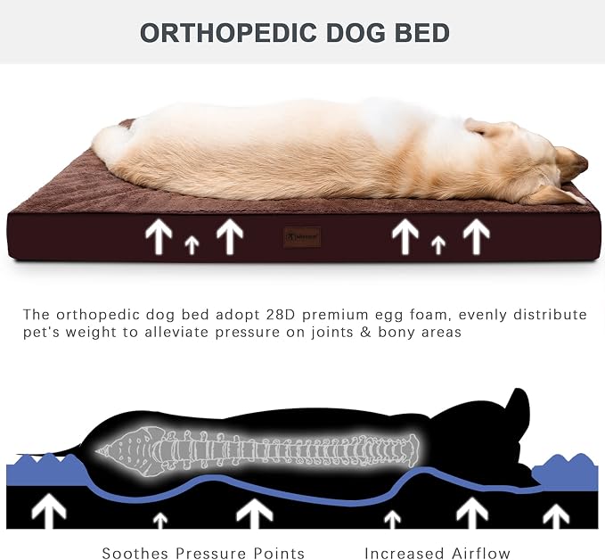 MIHIKK Waterproof Dog Bed Large Size Dog Orthopedic Pet Beds - Image 2