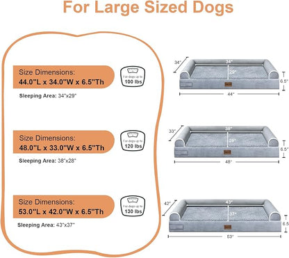 Large Dog Bed Orthopedic Washable: Extra Large Sized Beds - Image 6