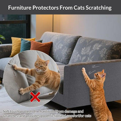 ASENKU Cat Scratch Furniture Protector, Trimmable Self-Adhesive Couch Protector - Image 5
