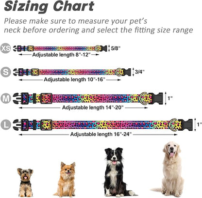 Reflective Dog Collar for Large Dogs, Cute Leopard Style Adjustable Heavy-Duty - Image 7