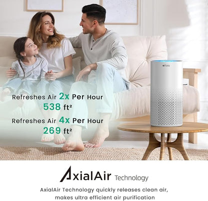 Afloia Air Purifiers for Home Bedroom Large Room Up to 1076 Ft², Smart WiFi - Image 3