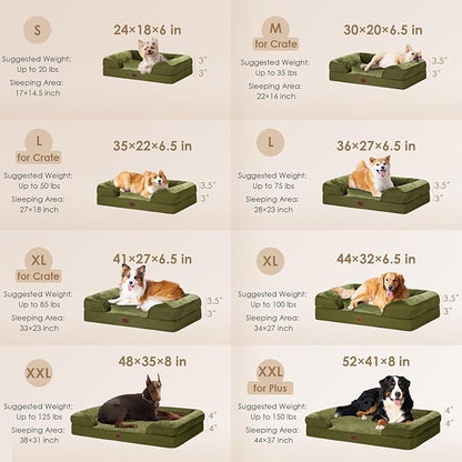 EHEYCIGA Orthopedic XL Dog Beds, Waterproof Memory Foam Dog Bed - Image 2