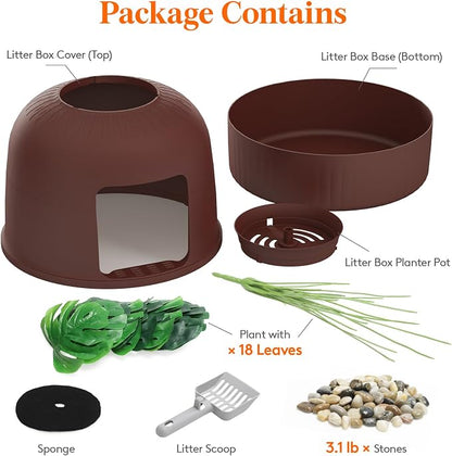 Lifewit Cat Litter Box, Hidden Enclosure Litter Tray - Image 8