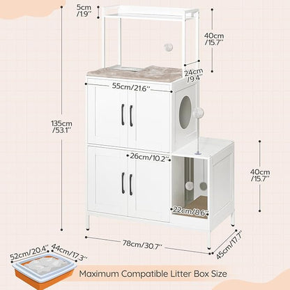 HOOBRO Litter Box Enclosure, Litter Box Furniture - Image 5
