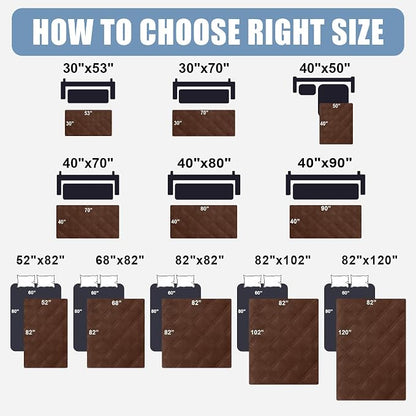Smiry Waterproof Dog Bed Cover Blanket 52x82, Soft Reversible Pet Blanket - Image 6