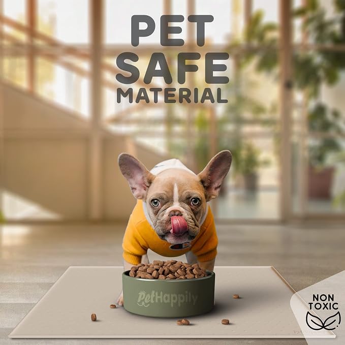 Dog Food Mat - 24x15 Raised Edges Dogs Mat - Image 3