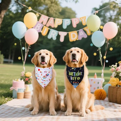 Dog Birthday Bandanas, Party Outfit Gift - Image 4